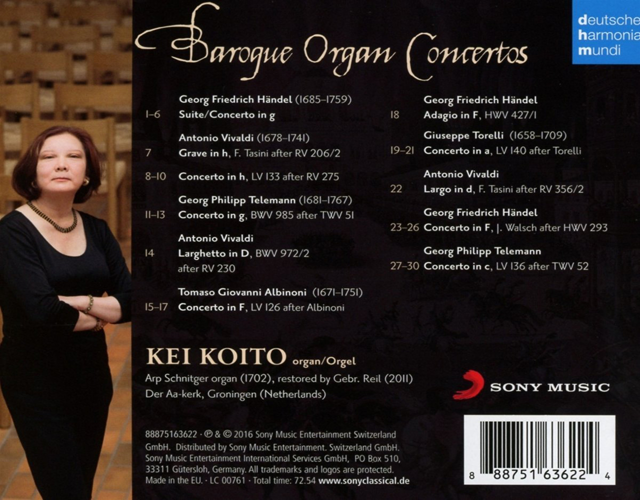 baroque organ concertos
